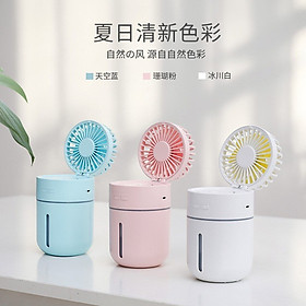 Mua MÁY TẠO ẨM   XÔNG TINH DẦU KÈM QUẠT MINI( giao mầu ngẫu nhiên)