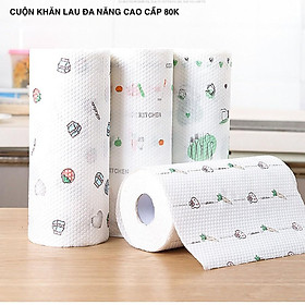 Mua Cuộn giấy lau nhà bếp đa năng 220 tờ màu trắng siêu dai có thể giặt được