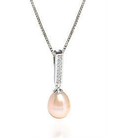 Mặt Dây Chuyền Nữ Ngọc Trai LuxJy Jewelry P3032 - Trắng Ánh Hồng