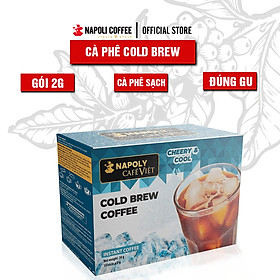 COLD BREW COFFEE - Cà phê đen không đường sấy lạnh hòa tan Napoli Coffee