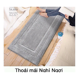 Thảm lông cừu mềm mại siêu thấm hút nước loại dài 1,2m, có thể làm thảm decor trải phòng ngủ, phòng khách cực đẹp, sang trọng, mặt đế cao su chống trơn khi dùng KHUYẾN MÃI SỐC HÔM NAY