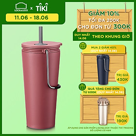 Bình giữ nhiệt có ống hút Lock&Lock Bucket Tumbler with Straw LHC4268