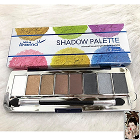 Hình ảnh Phấn mắt 8 ô siêu mịn Mira Aroma Shadow Palette 8 Colors Hàn Quốc (2g x8) No.5 tặng kèm móc khoá