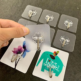 Mua COMBO 10 Móc Dán Tường Siêu Dính  Móc dán tường trong suốt DT10