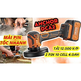 MÁY CẮT-MÀI GÓC PIN 20V KHÔNG CHỔI THAN 4000MAH 100MM DCA2 ANCHOR ( 2 PIN + 1 SẠC ) - HÀNG CHÍNH HÃNG