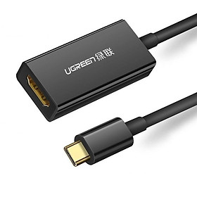 Mua Ugreen UG50249CM139TK 15CM màu Đen Bộ chuyển đổi TYPE C sang HDMI vỏ bọc nhựa cao cấp - HÀNG CHÍNH HÃNG