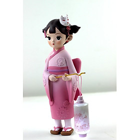 Mua Tượng Thiếu Nữ Cổ Trang Cầm Lồng Đèn 3xD. Tượng Nhựa Thông cao cấp an toàn  không độc hại. (Hàng Sẵn TP.HCM)