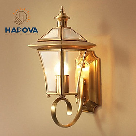 Mua Đèn đèn gắn tường cao cấp trang trí bằng Đồng HAPOVA ZATEM 1005 + Tặng kèm Bóng Edison