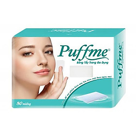 Bông Tẩy Trang Puffme đa dụng 80 miếng