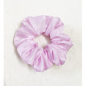 cột tóc srunchies màu hồng phấn - combo 2 cái
