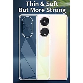 Ốp lưng silicon dẻo cho OPPO Reno8 T 5G hiệu Ultra Thin trong suốt mỏng 0.6mm độ trong tuyệt đối chống trầy xước - Hàng nhập khẩu