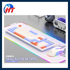 Mua Bộ bàn phím và chuột có dây K-SNAKE KM800 chuyên game thiết kế phím mini size kèm theo đèn led 7 màu -HT