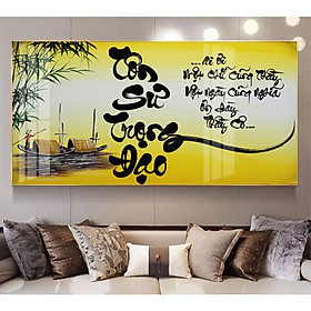 Tranh treo tường tráng gương tôn sư trọng đạo tri ân thầy cô 4 tặng kèm đinh