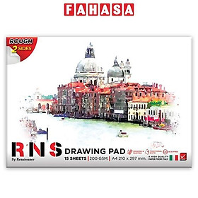 Tập Vẽ 2 Mặt Sần A4 - Renaissance (15 Tờ)