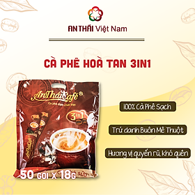 Cà Phê Sữa 3in1 AnTháiCafé - Túi 50gói x 18g