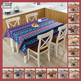 Bohemia Table Cover Rectangular Tablecloths For Table Picnic Blanket Cotton Linen Table Cloth Set Waterproof Table Tablecloth