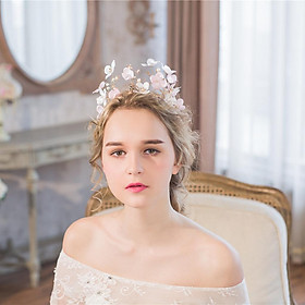 Bridal Rhinestone Flower Tiara Crown Hairband Wedding Party Hair Decor G436
