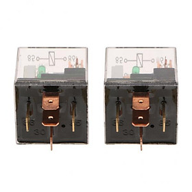 2x2 Pieces JD1914 12V 100A 5 Pin Waterproof Automotive Changeover SPDT Relays