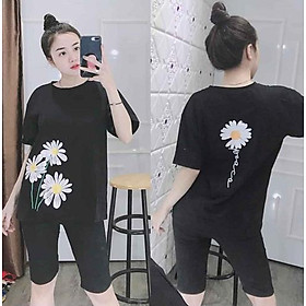 ĐỒ BỘ THUN HÈ BÔNG CÚC THỜI TRANG 3 SIZE 45-65KG TÙY CHIỀU CAO