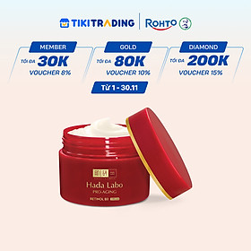 Kem dưỡng cải thiện lão hóa Hada Labo Pro-Aging Retinol B3 Cream 50g