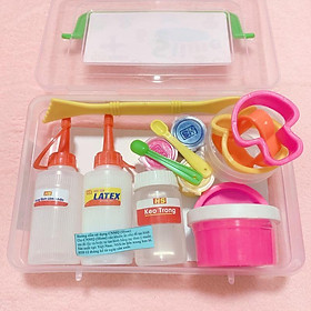 Bộ Kit Làm Slime Mini Cơ Bản - Tặng Kèm Que Trộn - Nguyên Liệu Làm Slime