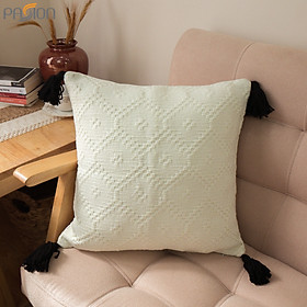 Mua Gối Tựa Lưng Sofa Amazonian Cotton Phối Da Trắng Nâu