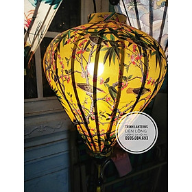 Mua Đèn lồng hội an_Đèn lồng Họa Tiết Trúc & Én_Size 45cm  60cm_Tròn  Tỏi