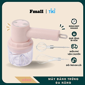 Máy Đánh Trứng Cầm Tay Fmall – FD1 Đa Năng, Sạc Pin Tiện Lợi, Xay Tỏi Ớt, Hạt Tiêu, Máy Đánh Sữa Cafe Mini Không Dây, Tiện Dụng – Hàng Chính Hãng