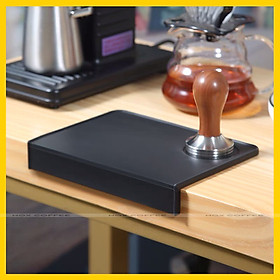 Miếng lót tamper chất liệu silicon mặt phẳng pha cà phê espresso | Piece Silicone Coffee Tamper Mat.