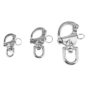 68mm Stainless Steel Snap Shackle Swivel Bail Marine Boat Sailing Hardware