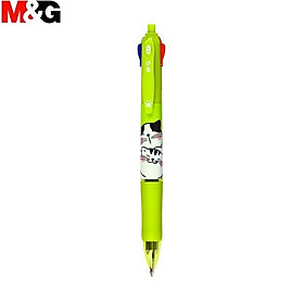 Bút bi 4 màu M&G - ABP803S6 xanh lá