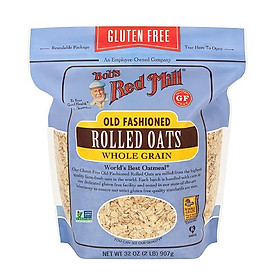 Date 07/26  Yến Mạch Cán Vừa Không chứa Gluten 907g- GlutenFree Rolled Bob's Red Mill 907g