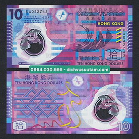 Mua Tờ 10 đô HongKong polymer  1 trong những tờ đẹp nhất thế giới  chất lương mới trên 90%