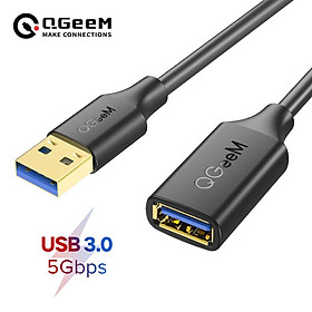 Cáp nối dài USB QGeeM Bộ mở rộng cáp USB 3.0 cho PC Laptop Smart-TV PS4 Xbox SSD USB 3.0 2.0 Dây cáp dữ liệu từ nam sang nữ Chiều dài cáp: 1,8m
