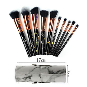 Bộ cọ trang điểm make up 10 chi tiết, dụng cụ trang điểm cá nhân kèm hộp đựng sang trọng