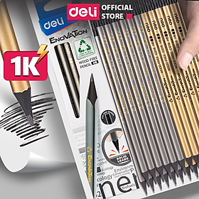  Bút chì lục giác Deli - bút chì gỗ - loại 2B/HB - 10 chiếc/hộp - 33158 / 33159