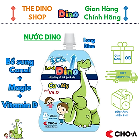 Nước Uống Bổ Sung Canxi Và Vitamin D Cho Trẻ - Long Dino Vị Sữa (1 Gói x 120ml)