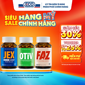Combo Sức Khỏe Toàn Diện Ecogreen Cải Thiện Não Bộ, Tim Mạch Và Xương Khớp (Dùng 1 Tháng)