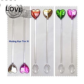 Mua Muỗng cafe sinh tố hình kẹo tim xi