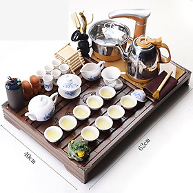 Mua Bàn trà điện thông minh nhỏ gọn tự động đun nước pha trà tại bàn- Bộ trà đạo gỗ cao cấp