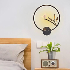 Đèn gắn tường họa tiết cành trúc- đèn tường Phòng khách, phòng ngủ DD45