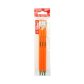 Combo bút chì gỗ STABILO Schwan 317 2B thân màu neon