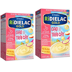 Combo 2 hộp BỘT ĂN DẶM
RIDIELAC GOLD GẠO TRÁI CÂY -
HỘP GIẤY 200G