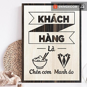 Mua Tranh tạo động lực cho nhân viên - khách hàng là chén cơm manh áo