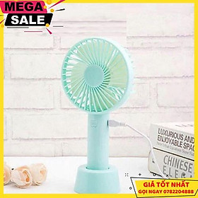 Mua Quạt Tích Điện Cầm Tay Mini Có Đế Để Bàn Giao Màu Ngẫu Nhiên - Giao Hàng Toàn Quốc