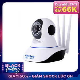 Camera wifi Yoosee chuẩn 3 râu 11 LED Full HD - hàng chính hãng