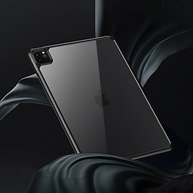 Ốp Lưng Dành Cho iPad Air 4 2020 10.9 inch Mặt Lưng Kính Trong Suốt Viền Color