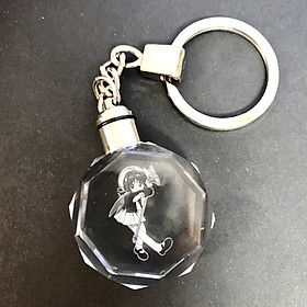 Móc khóa phát sáng CARDCAPTOR SAKURA - THỦ LĨNH THẺ BÀI anime