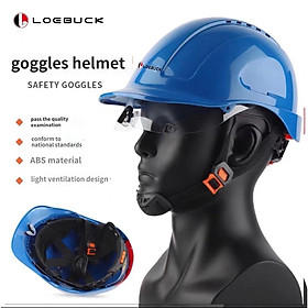 Loebuck ABS Goggles Anti-smashing và Anti-Suplash Construction là một chiếc mũ bảo hiểm xây dựng, mũ bảo hiểm an toàn, nam quốc gia Color: Orange