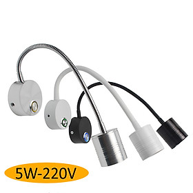 Mua Đèn đọc sách đầu giường Led chiếu rọi điểm 5W-220V  Tích hợp đèn ngủ  Đèn soi tranh trang trí  Ánh sáng vàng ấm (3200)